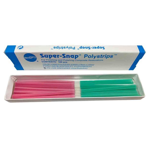 TIRA P/PULIR COMPO.SHOFU VERDE/ROJA X100